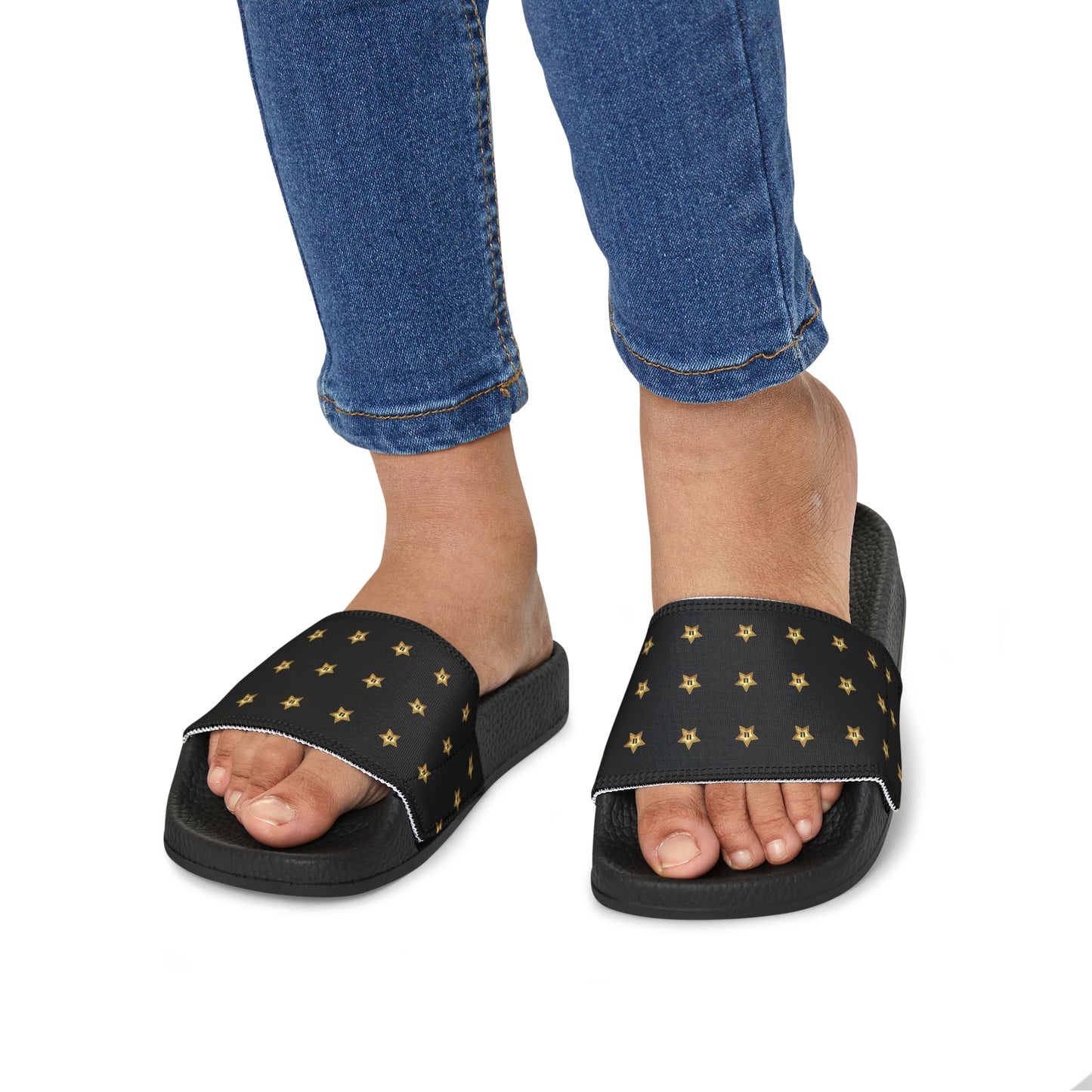 Youth PU Slide Sandals