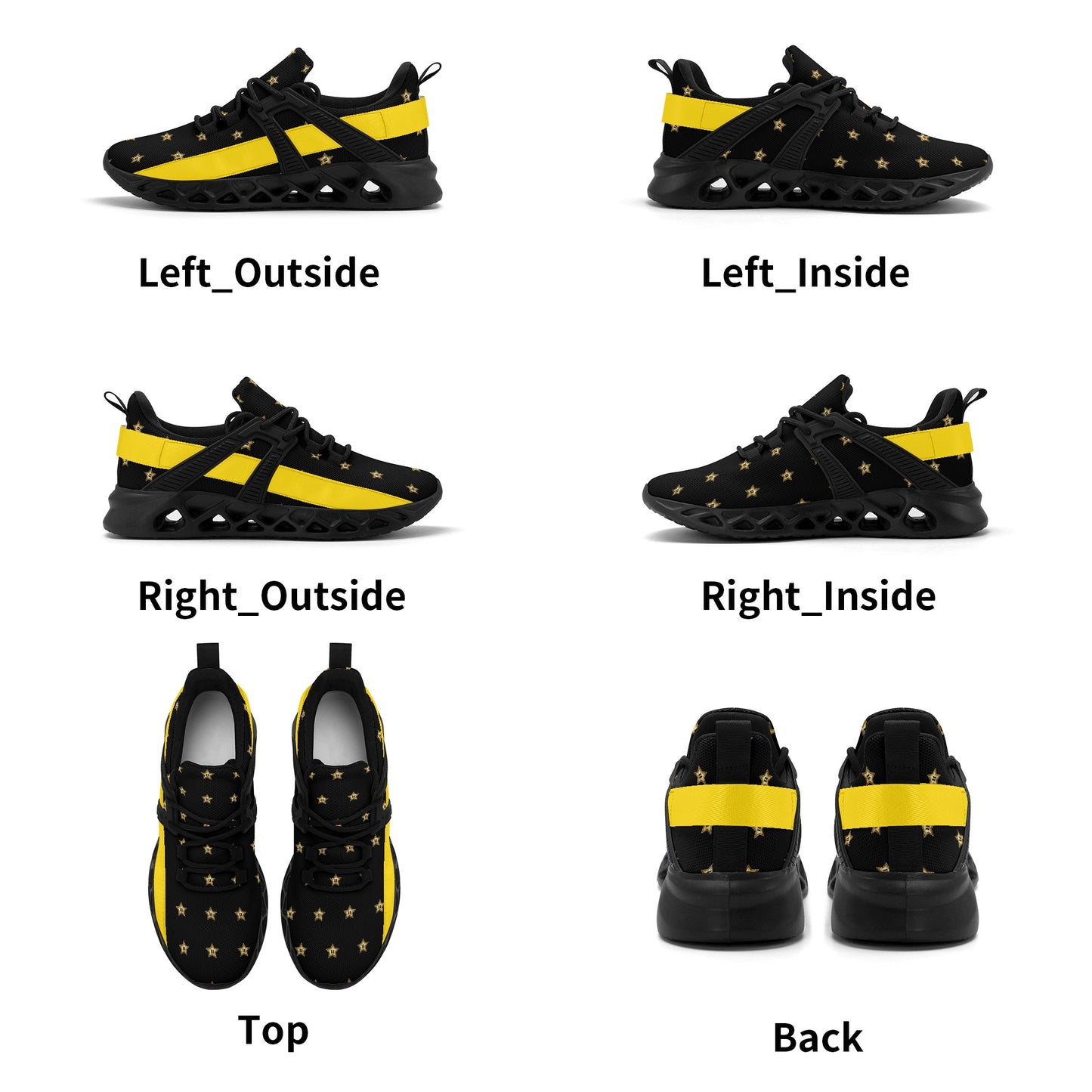 Mens New Elastic Sport Sneakers