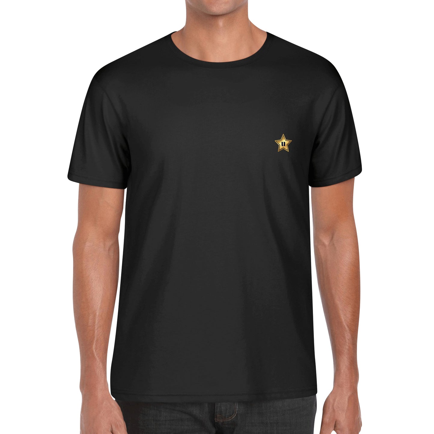 Mens Cotton Front Back Printing T Shirt
