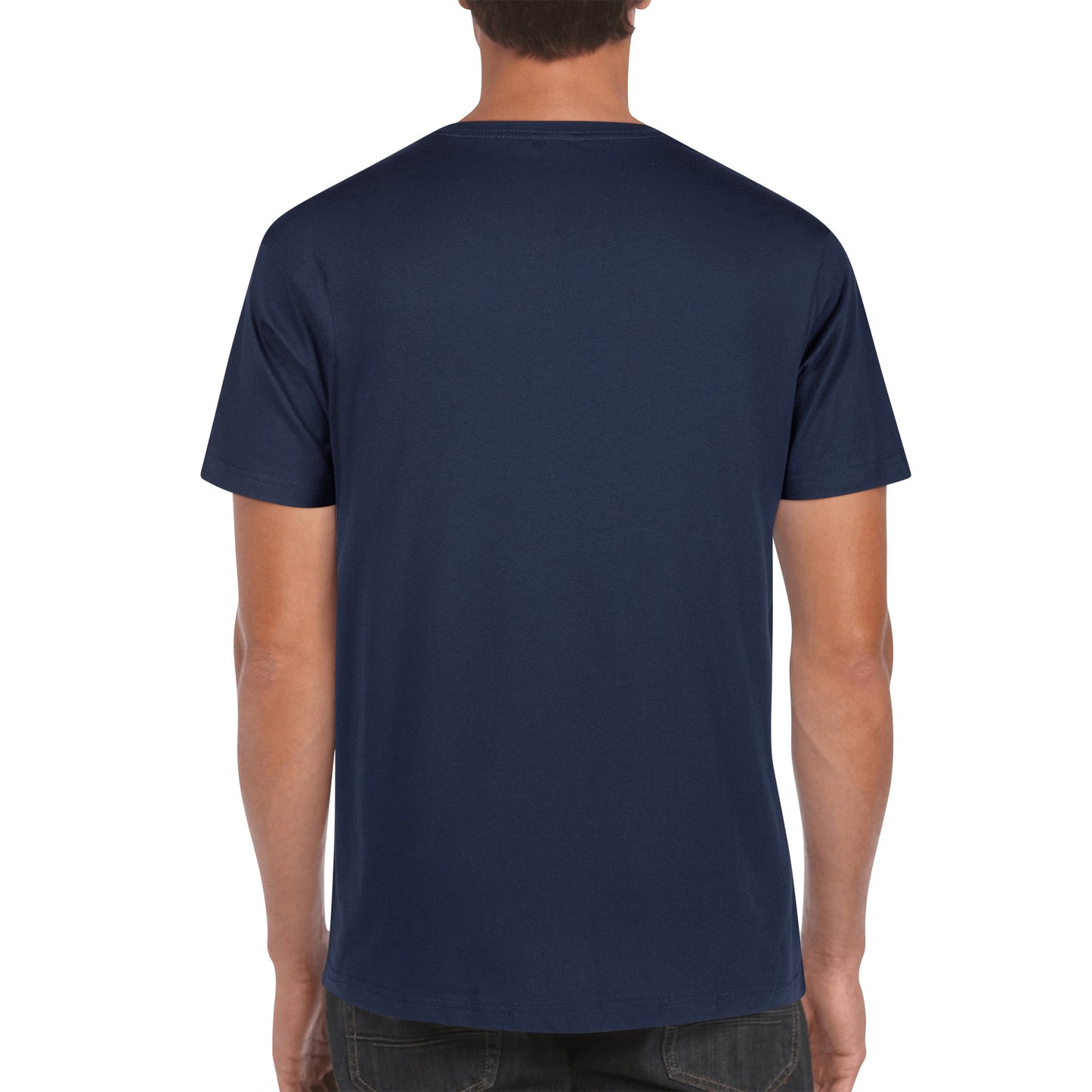 Mens Cotton Front Back Printing T Shirt