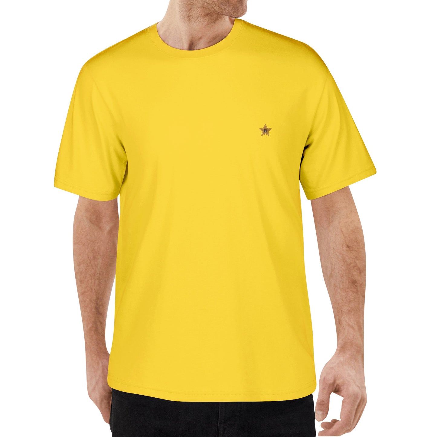 Embroidered Mens Cotton T shirt (Chest Design)