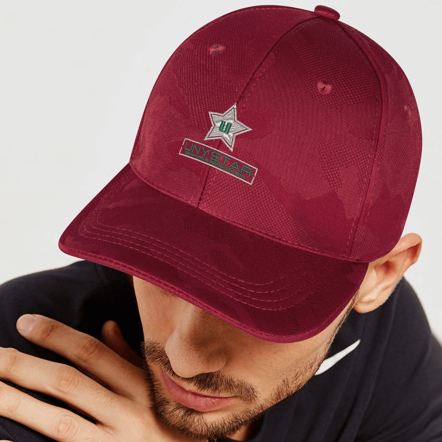 Embroidered Sports Camo Caps