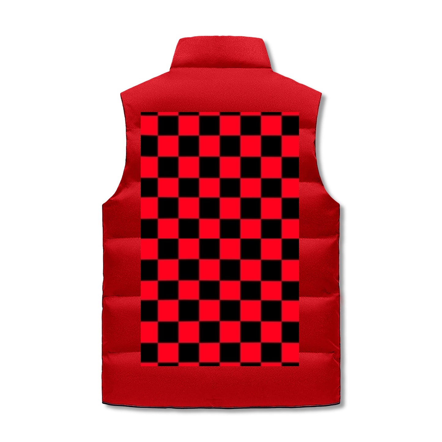 Mens Warm Stand Collar Zip Up Puffer Vest