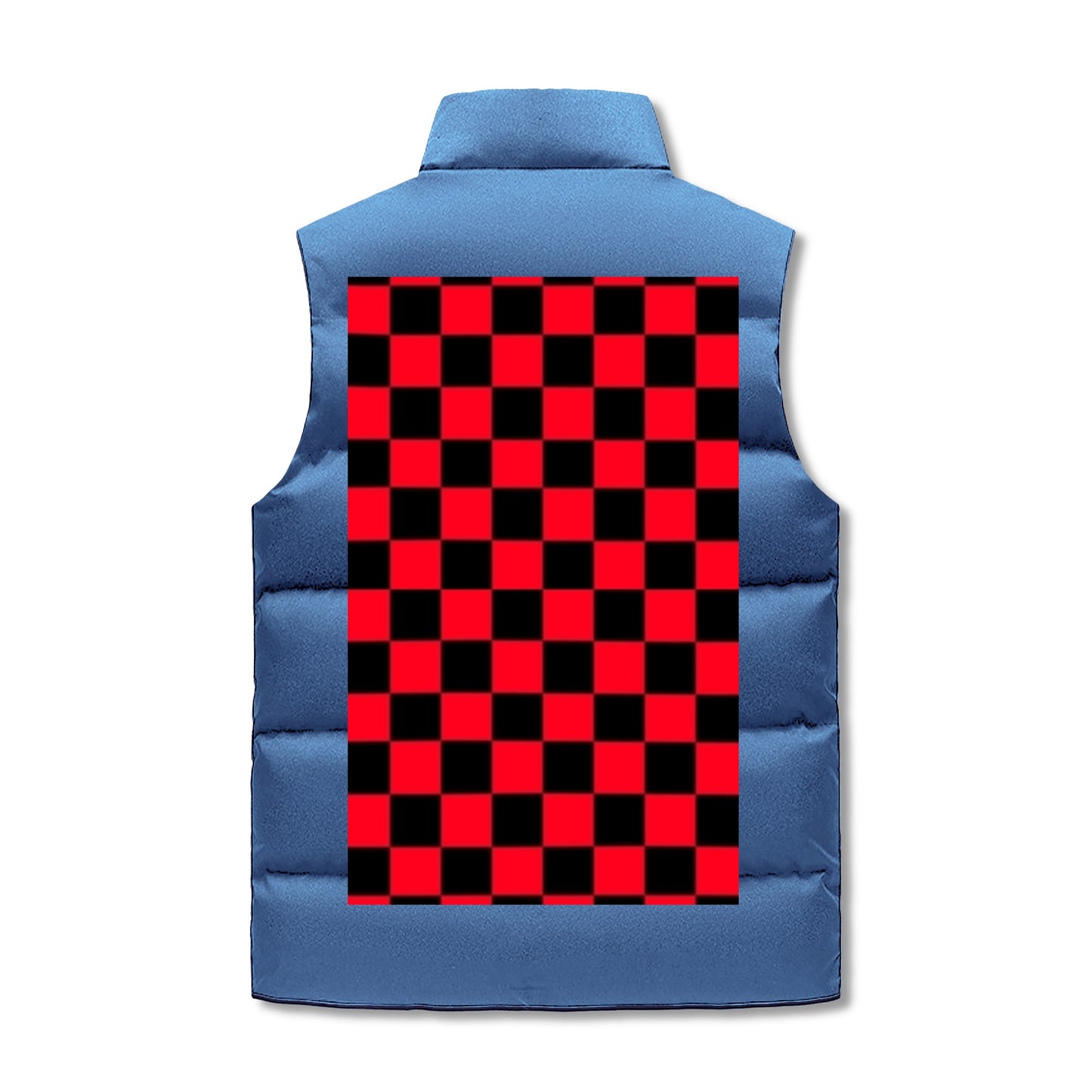 Mens Warm Stand Collar Zip Up Puffer Vest