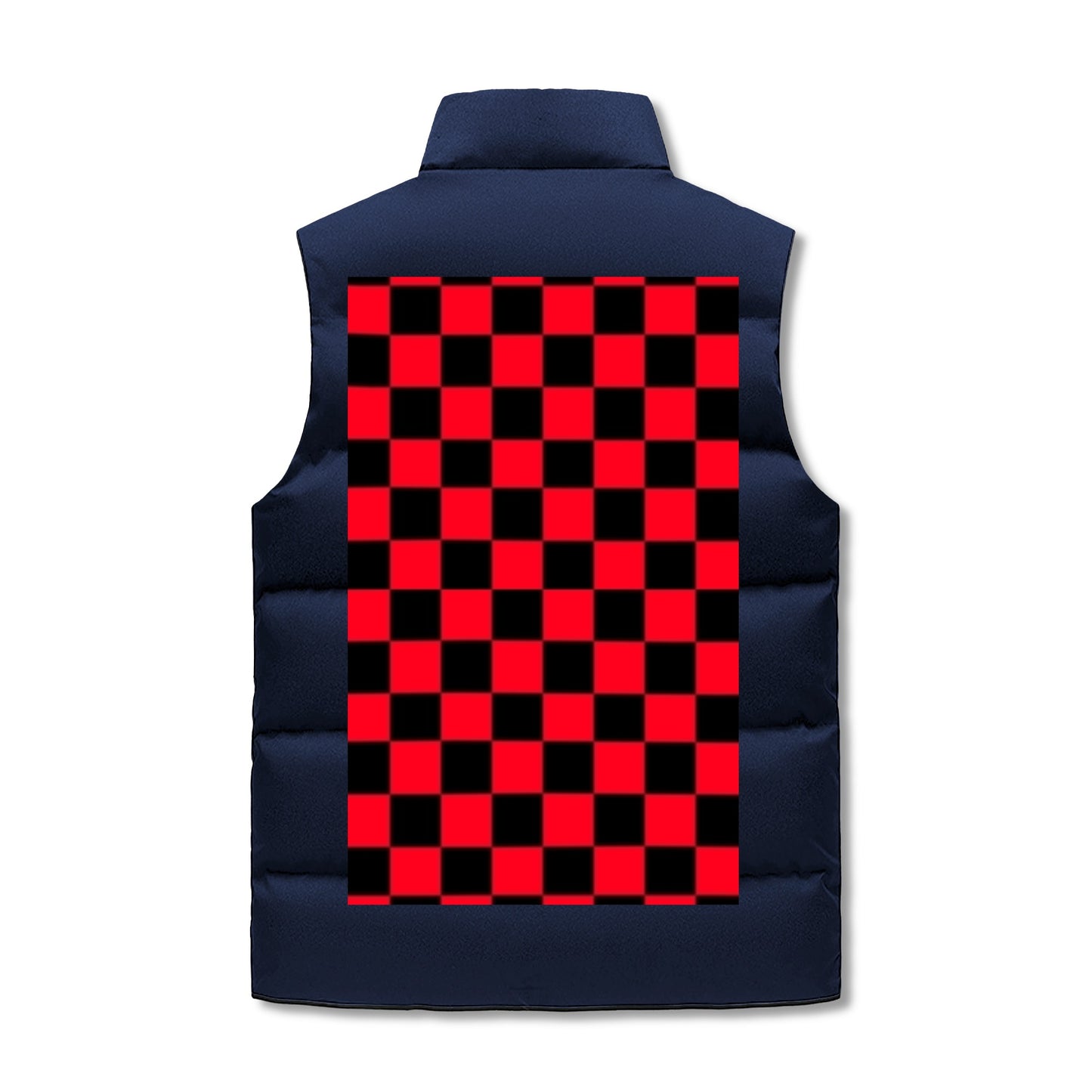 Mens Warm Stand Collar Zip Up Puffer Vest