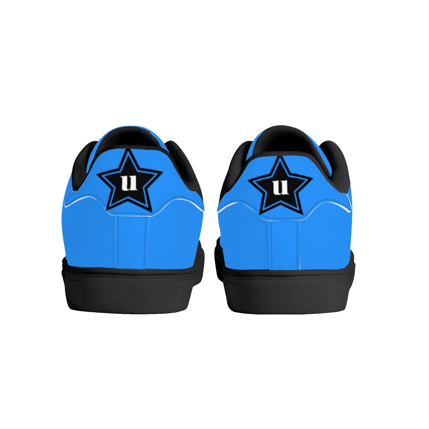 Unisex Low Top Breathable Leather Sneakers-One Piece Template