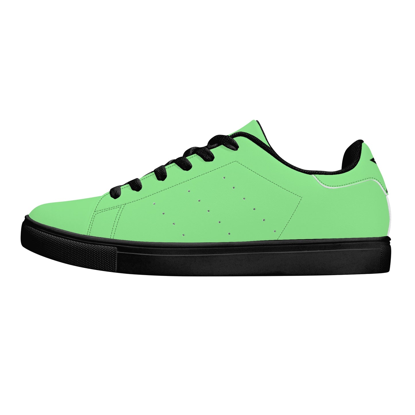 Unisex Low Top Breathable Leather Sneakers-One Piece Template