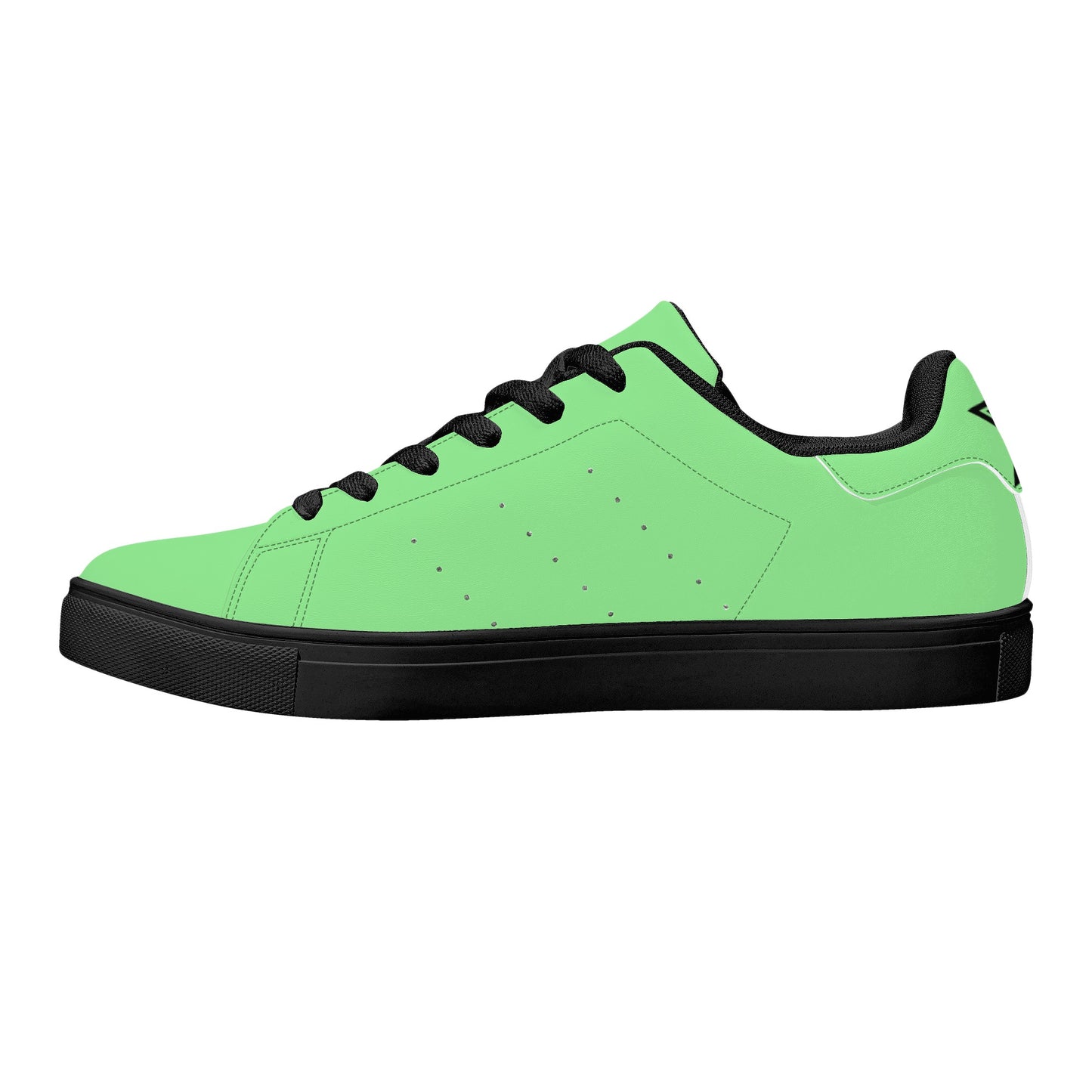 Unisex Low Top Breathable Leather Sneakers-One Piece Template