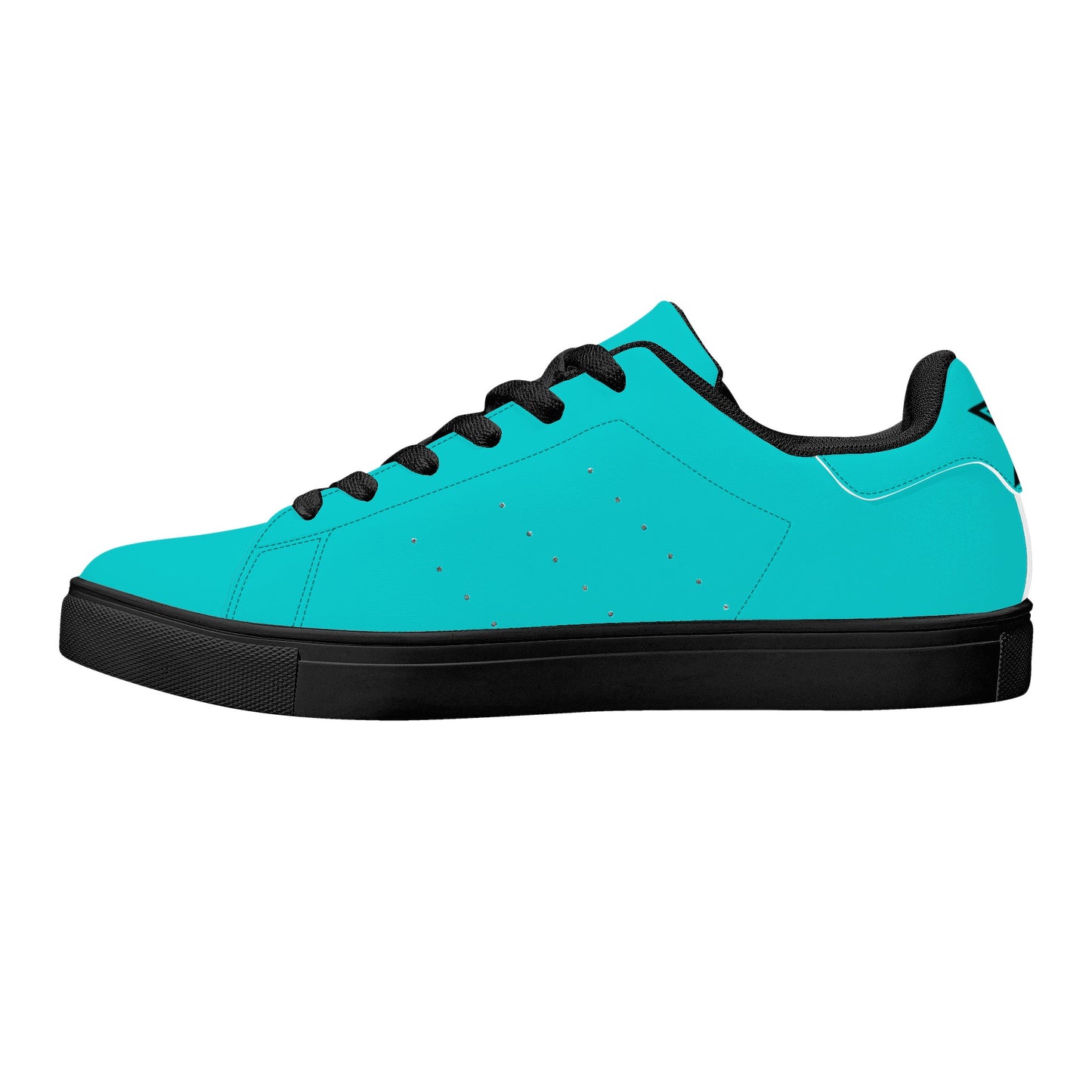 Unisex Low Top Breathable Leather Sneakers-One Piece Template