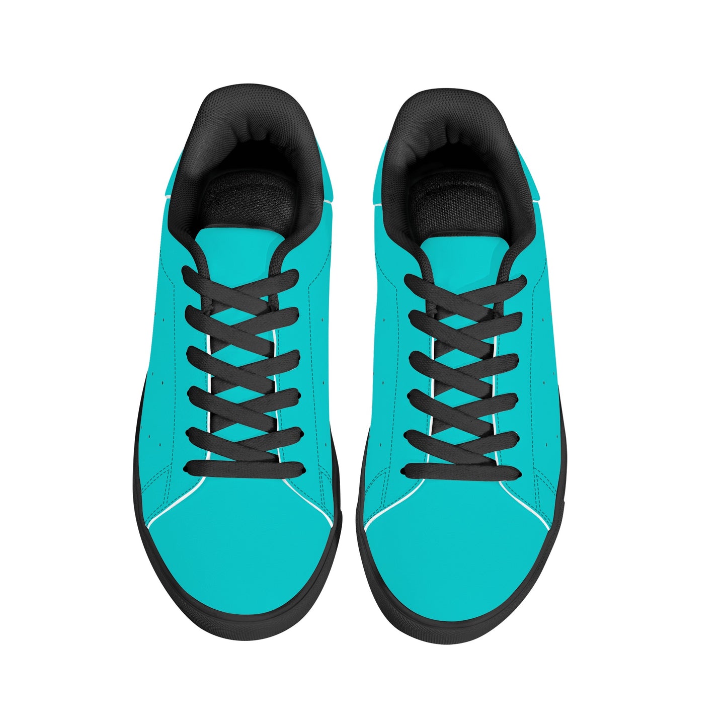 Unisex Low Top Breathable Leather Sneakers-One Piece Template