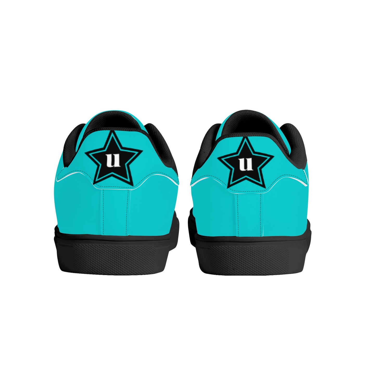 Unisex Low Top Breathable Leather Sneakers-One Piece Template