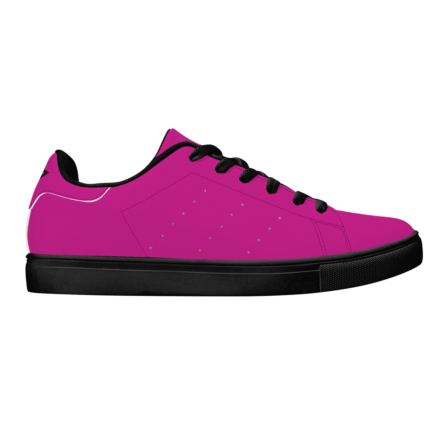 Unisex Low Top Breathable Leather Sneakers-One Piece Template