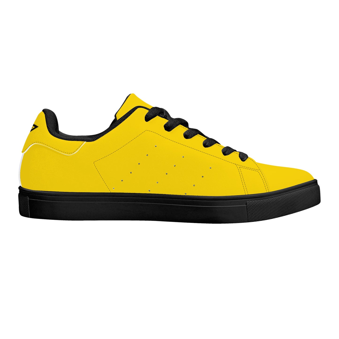 Unisex Low Top Breathable Leather Sneakers-One Piece Template