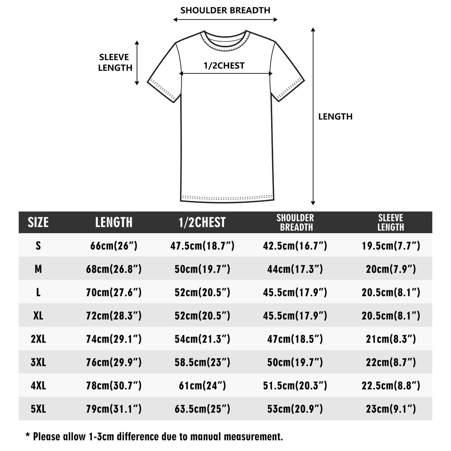 Mens Cotton Front Back Printing T Shirt