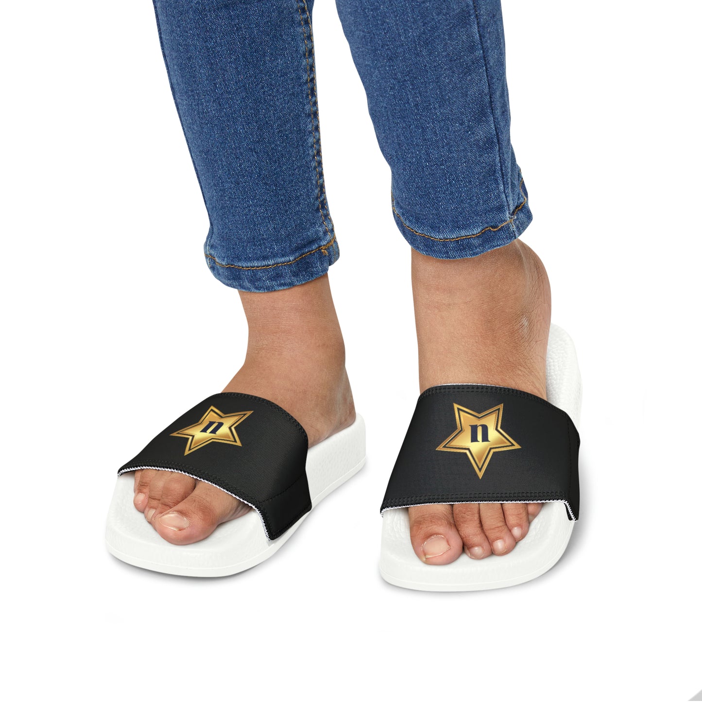 Youth PU Slide Sandals