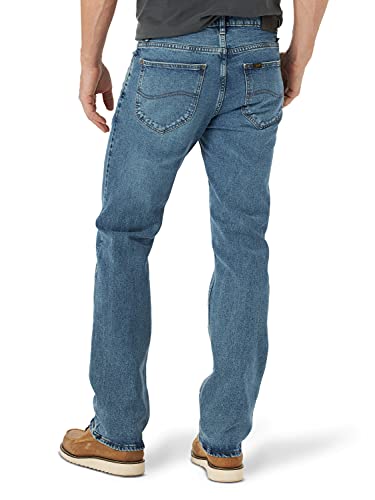 Lee Men's Legendary Regular Boot Jean, Pepper Stone