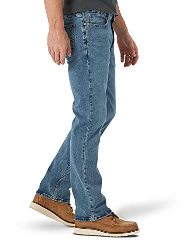 Lee Men's Legendary Regular Boot Jean, Pepper Stone