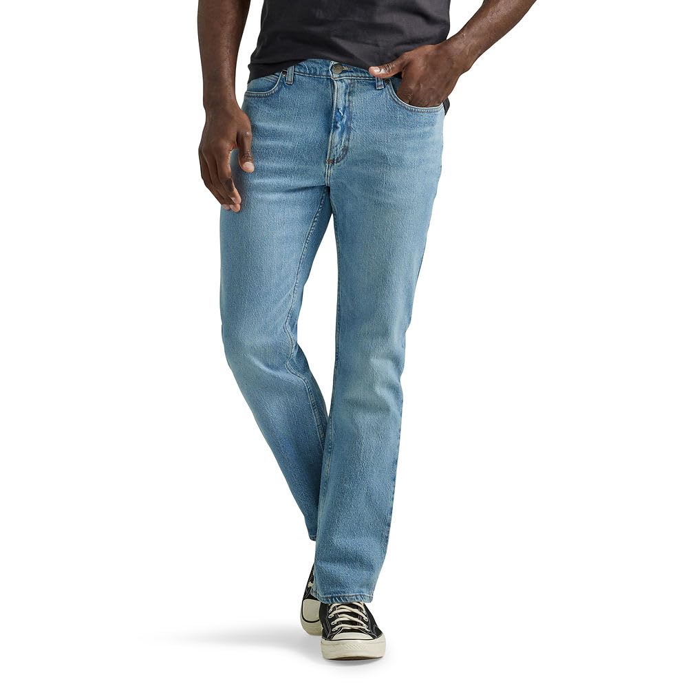 Lee Men's Legendary Regular Boot Jean, Pepper Stone