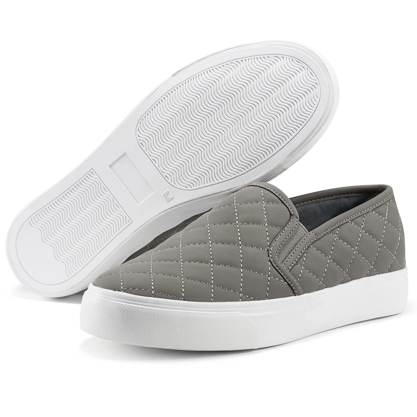 JENN ARDOR Women's Slip On Sneakers Fashion Flats Shoes Comfortable Casual Shoes for Walking