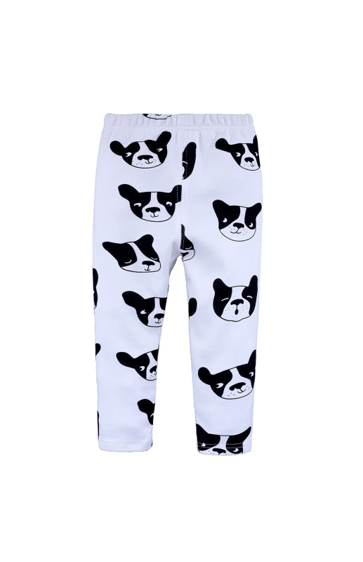 Children's Eyelash Cloud Print Brushed Children's Homewear Cotton Set