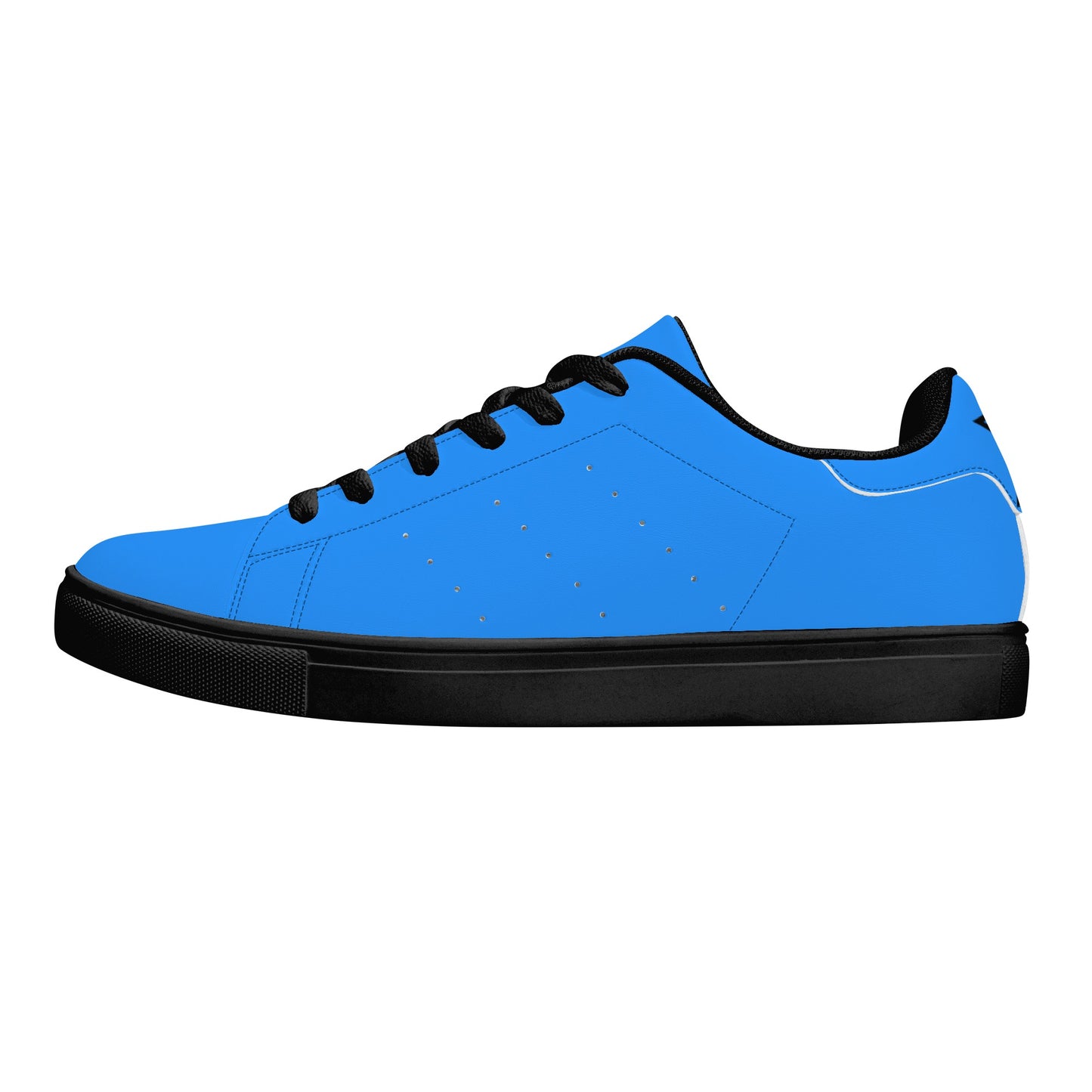 Unisex Low Top Breathable Leather Sneakers-One Piece Template