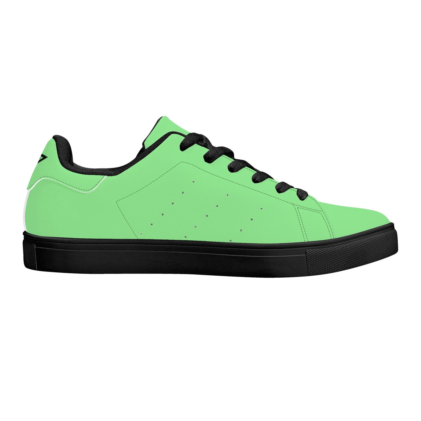 Unisex Low Top Breathable Leather Sneakers-One Piece Template