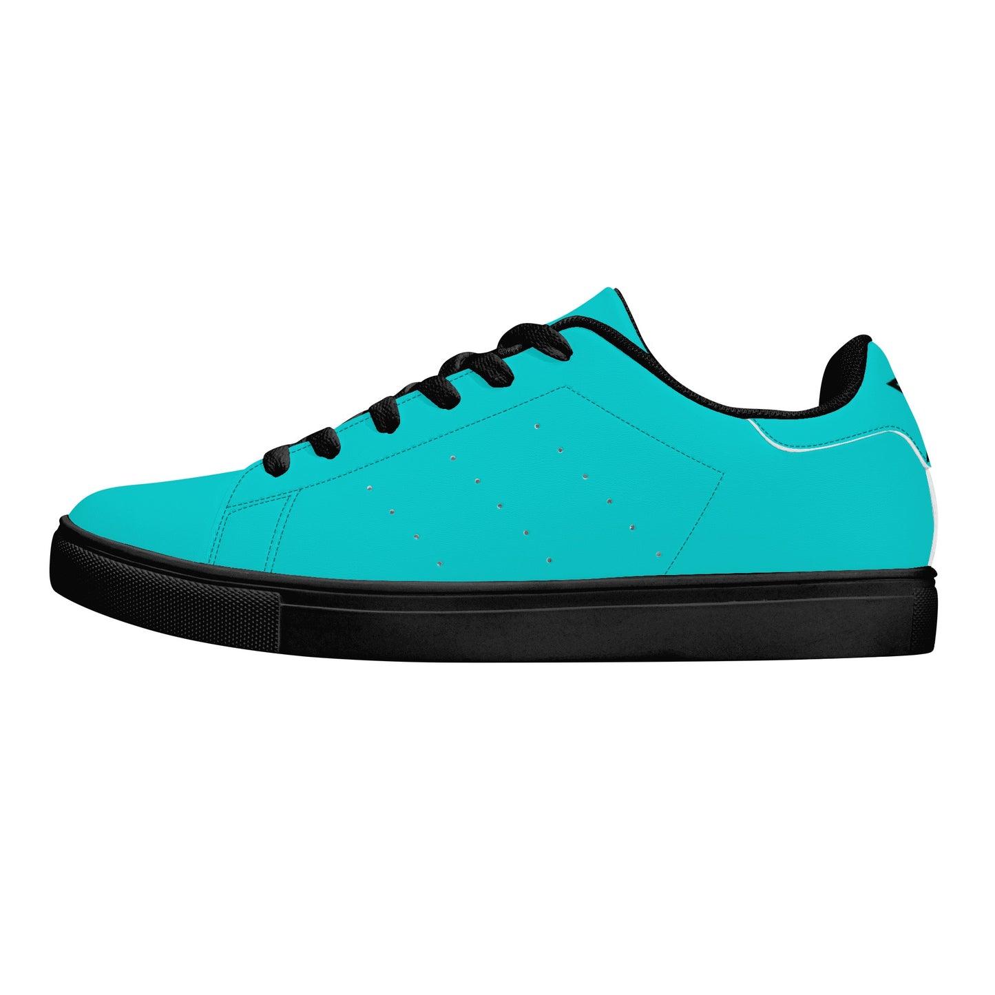 Unisex Low Top Breathable Leather Sneakers-One Piece Template