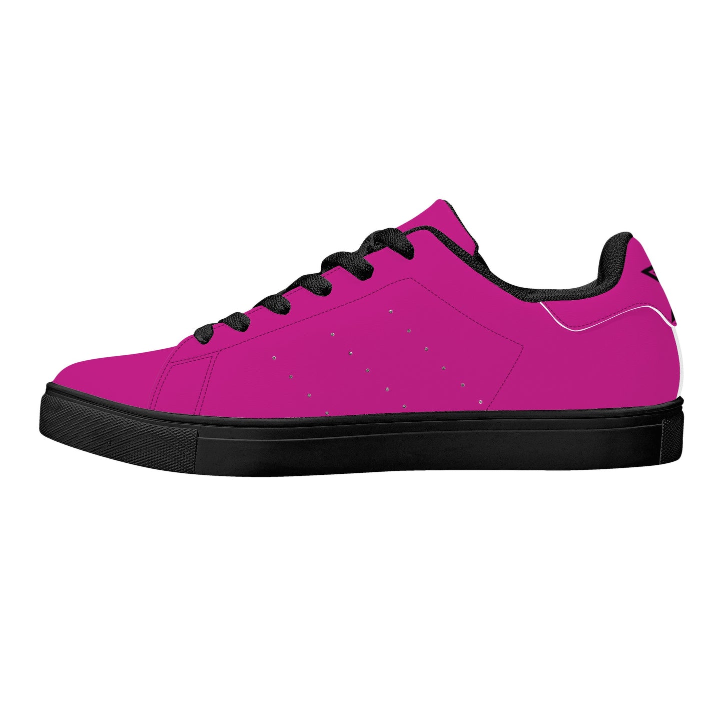 Unisex Low Top Breathable Leather Sneakers-One Piece Template