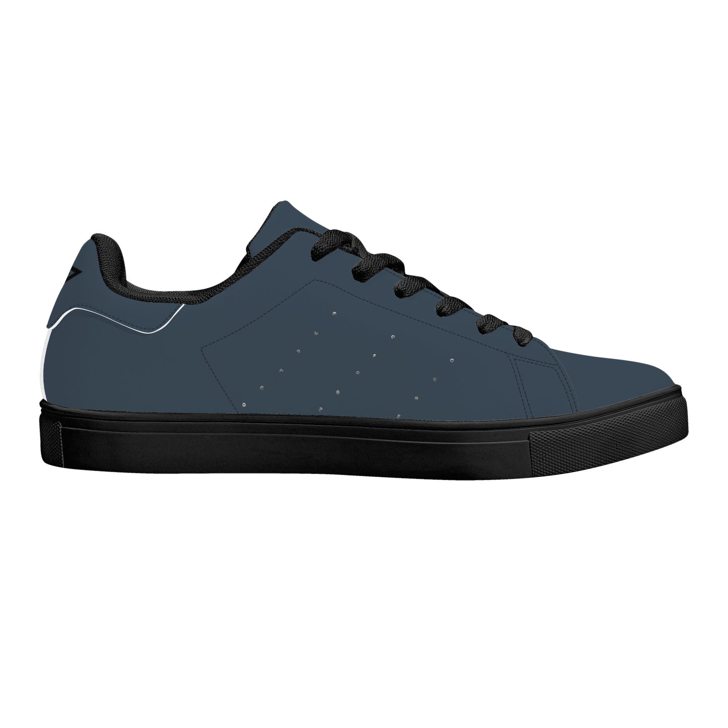 Unisex Low Top Breathable Leather Sneakers-One Piece Template