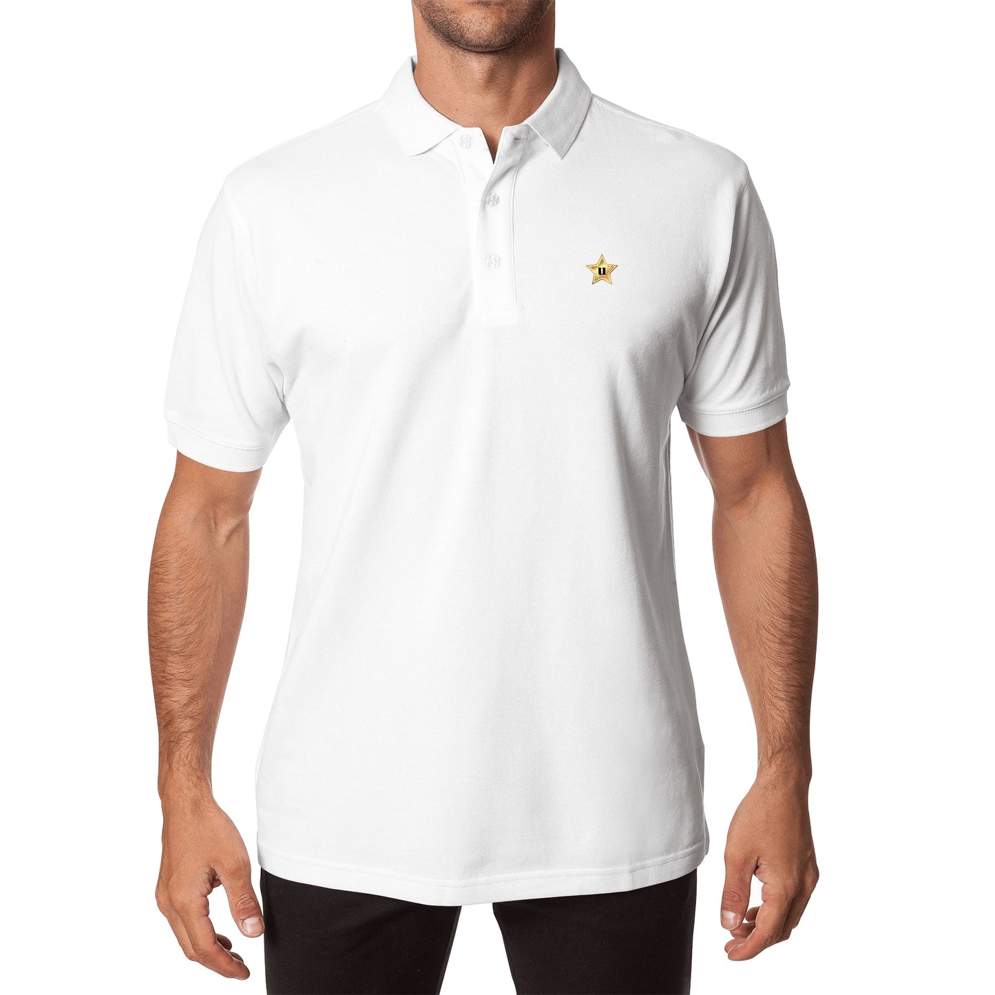 Men Half printed Cotton Polo Shirt