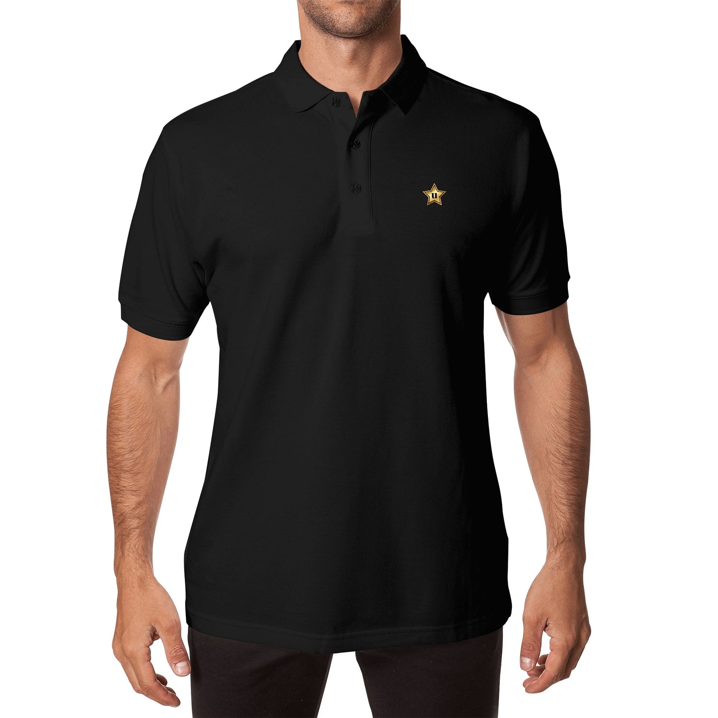 Men Half printed Cotton Polo Shirt