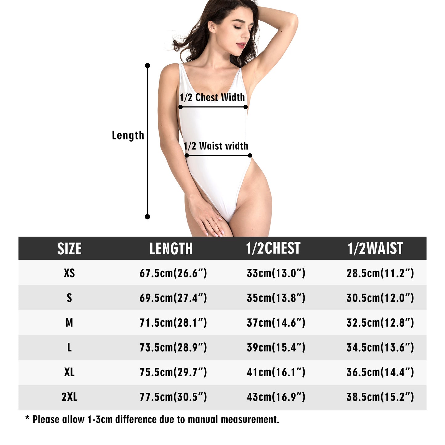 Women’s One Piece High Cut Swimsuit