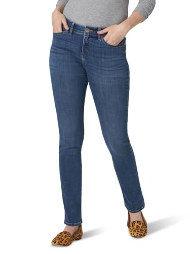 Lee Women's Ultra Lux Comfort with Flex Motion Straight Leg Jean Royal