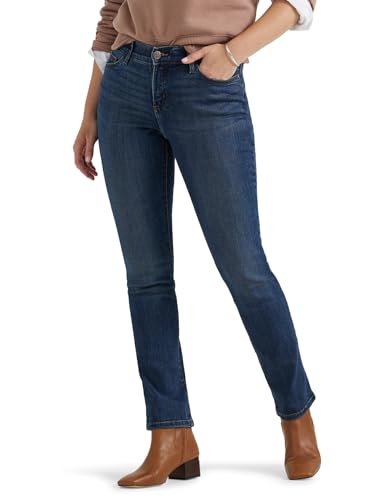 Lee Women's Ultra Lux Comfort with Flex Motion Straight Leg Jean Royal