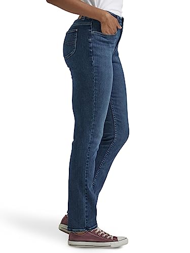 Lee Women's Ultra Lux Comfort with Flex Motion Straight Leg Jean Royal