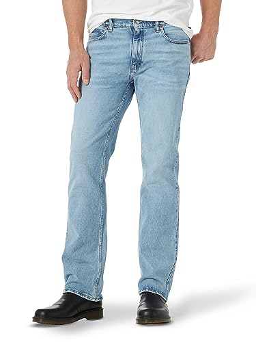 Lee Men's Legendary Regular Boot Jean, Pepper Stone