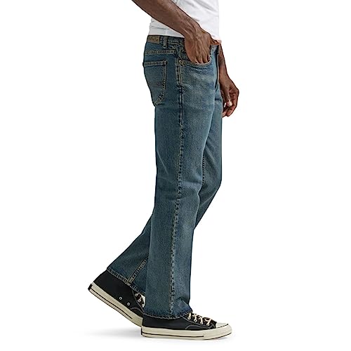 Lee Men's Legendary Regular Boot Jean, Pepper Stone