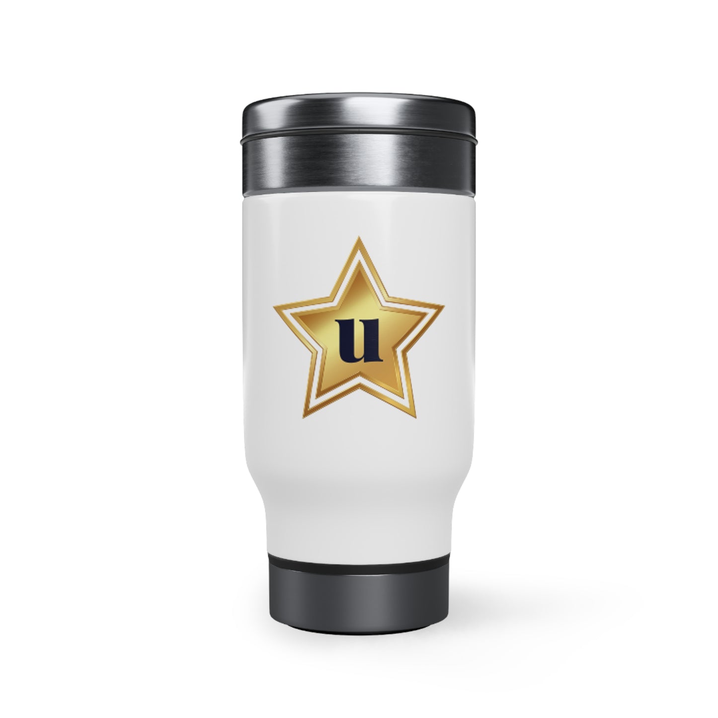 Stainless Steel Travel Mug with Handle, 14oz