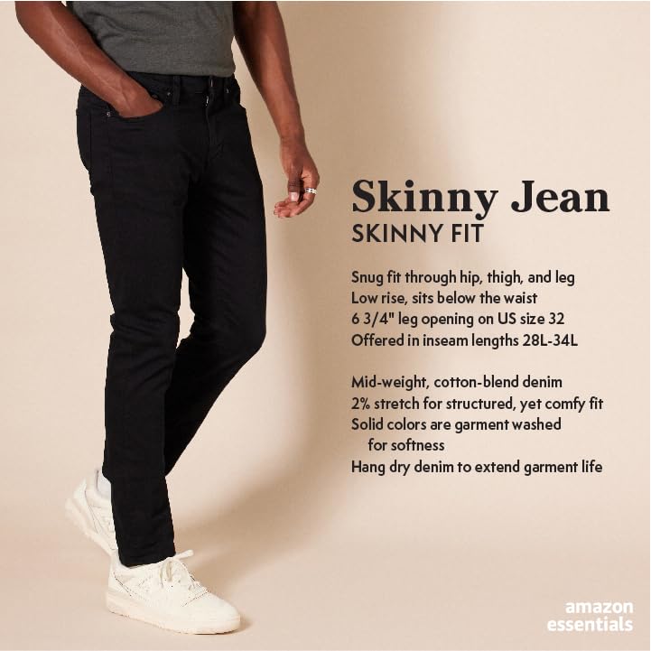 Men's Skinny-Fit Stretch Jean, Rinsed