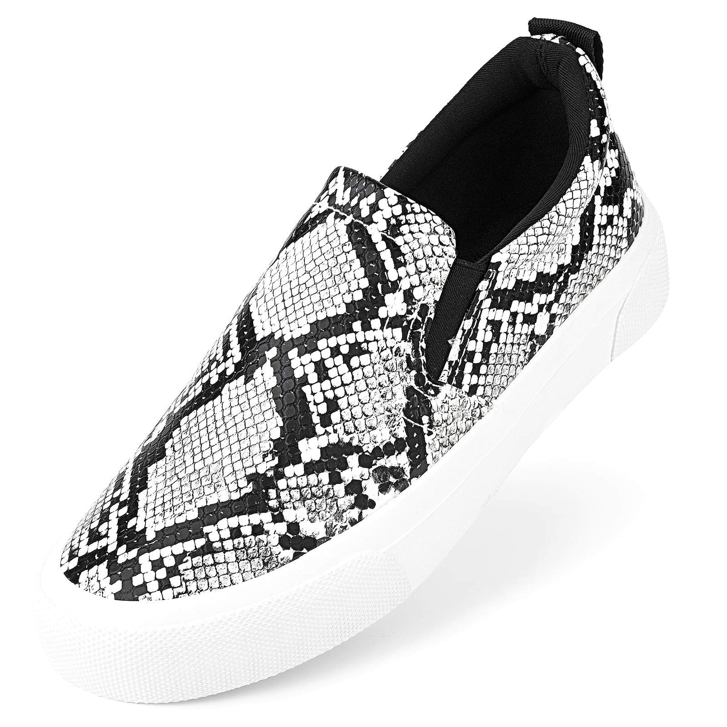 JENN ARDOR Women's Slip On Sneakers Fashion Flats Shoes Comfortable Casual Shoes for Walking