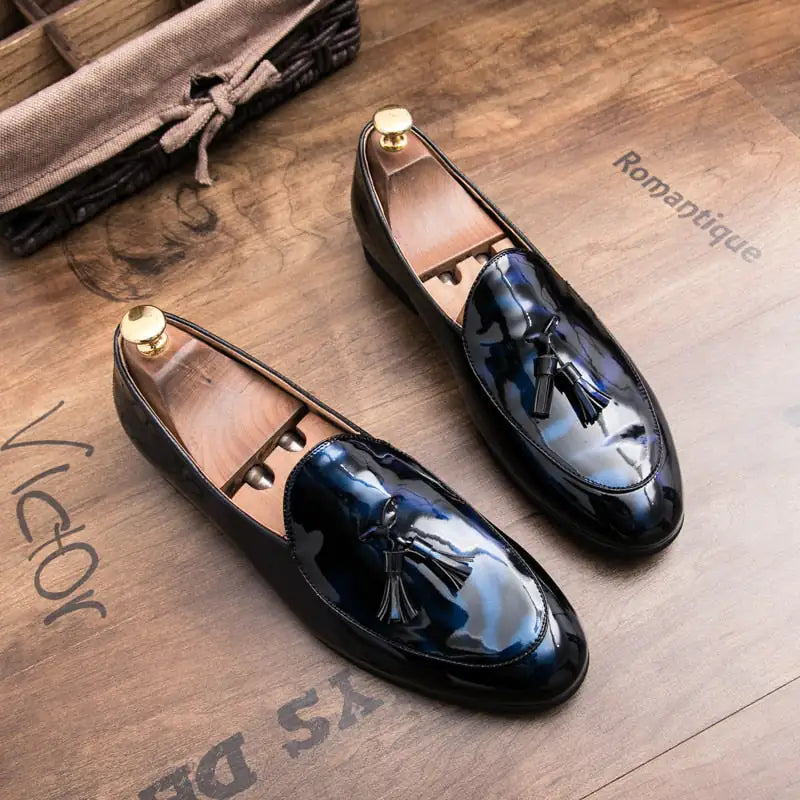 il Lussone - Italian Style Patent Leather Loafers for Men