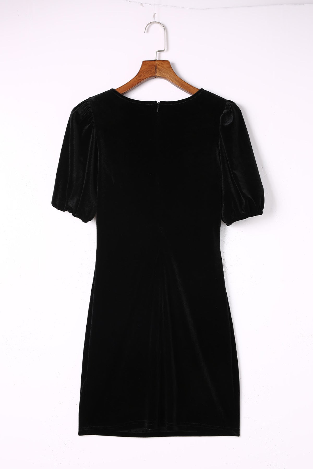 Round Neck Bubble Short Sleeve Dress