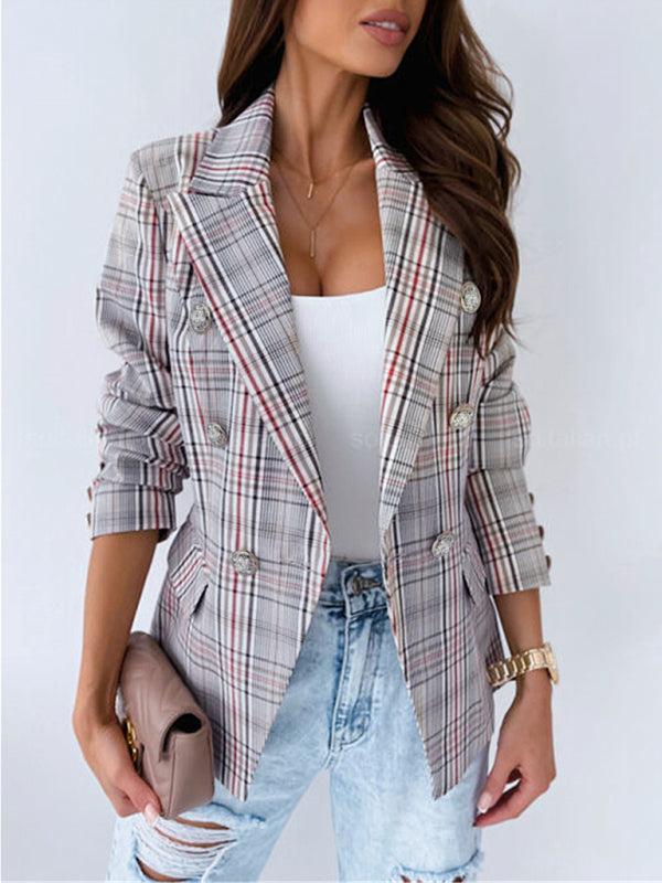 Long Sleeve Fashion Printed Suit Coat